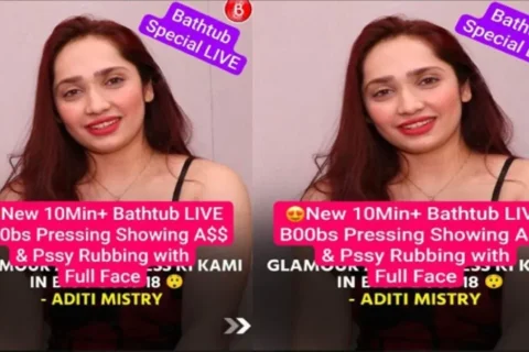 Aditi Mistry New Live Huge Boobs Pressing Showing Ass Pussy Rubbing with Full Face