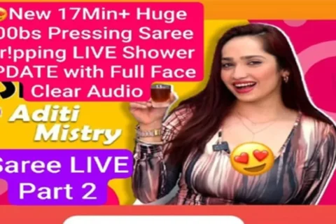 ADITI MISTRY New Saree Shower Live UPDATE Part 2 Huge Boobs Pressing