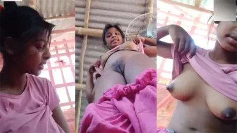 Village Girl Showing Boobs Hairy Pussy Fingering