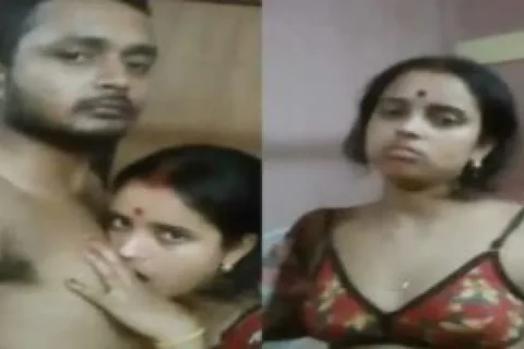Newly married couple foreplay sex on cam