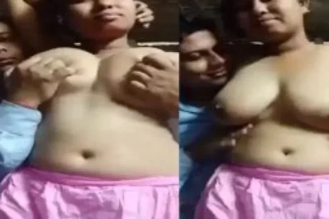 Bengali girl big boobs pressed and sucked
