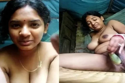 Unsatisfied Bhabhi Using Brinjal In Cunt Viral FSI Desi