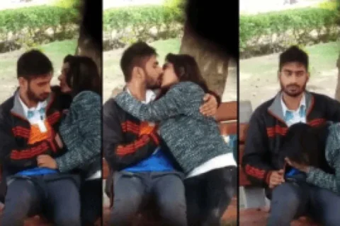Young Desi Couple Secretly Recorded Making Out On Park Bench Girl In Love Sucks Dick Sensually