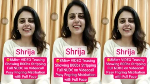 Shrija Instagram Model Teasing Showing Boobs Stripping Full Nude Mms Video