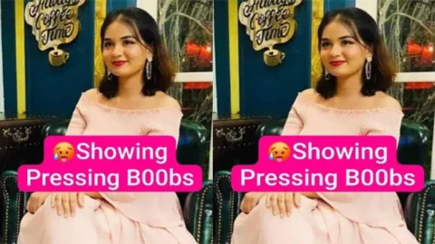 Beautiful Desi GF Latest Most Exclusive Viral video Showing Pressing Boobs with Cute Expressions