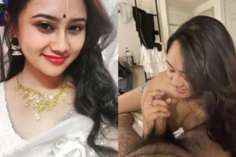 Beautiful Nepali Girl Showing Giving Blowjob Fucked In Doggy