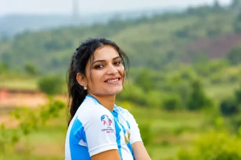 Resmi Nair as a Cheerleader Fucked Outdoors in this Exclusive The Wild Game Sex Video