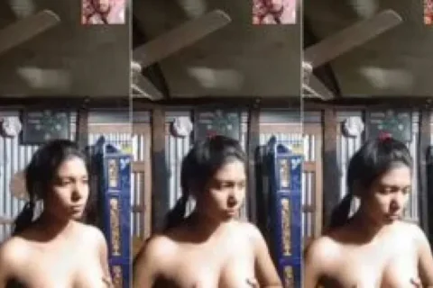 Bangladeshi cute girl showing her boobies