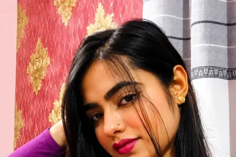 Anisha Momo Shows Off Her Huge Bouncing Boobs Strips Her Pants And Fingering Pink Pussy