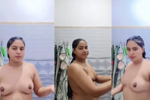 BEAUTIFUL PAKISTANI CHUBBY GIRL BATHING NUDE