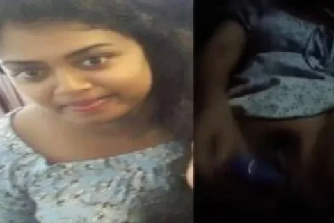 Big boobs GF masturbating with dildo viral show
