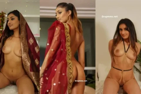 NRI beautiful model full nude bondage and ethnic dress nude