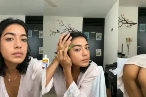 SUPER CUTE NRI SLIM SEXY BABE ACCIDENTALLY ASS AND PUSSY FROM BEHIND SHOW