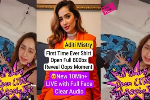 Aditi Mistry First Time Ever Shirt Open Full Boobs Reveal Oops Moment New Live