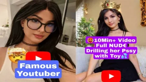 Famous Youtuber Most Requested Full Showing her Boobs Stripping Full Nude with Full Face Drilling her Pssy with Toy