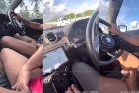 Mallu Bull Sreekanth Women Getting Blowjob while Driving Fucking Forest Resort