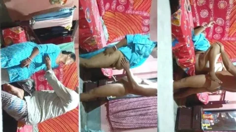 Desi Village Bhabhi Gives Sloppy Blowjob and Rides Cock