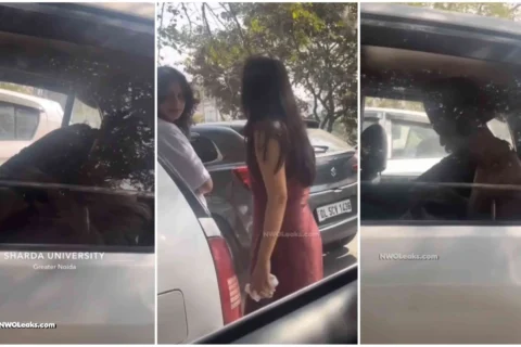 Sharda University Viral Video Girl Giving Blowjob in Car Sex Video