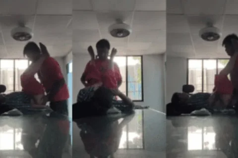 Horny Corporate Guy Fucks Office Maid On Table After Shift