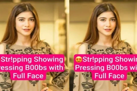 Beautiful Snapchat Influencer Stripping Showing Pressing Boobs with Full Face