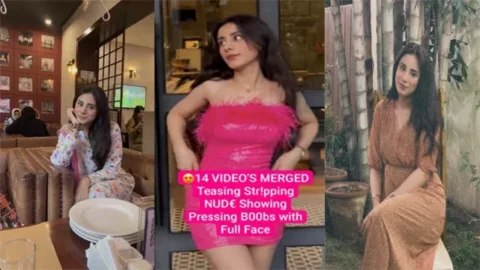 Paki Influencer Latest Trending Most Exclusive Viral Teasing Stripping Nude Showing Pressing Boobs with Full Face