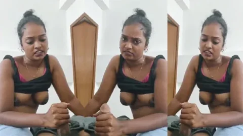 Tamil Horny Babe Giving Handjob Fucking Dick