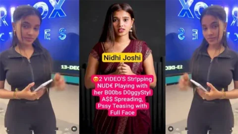 Nidhi Joshi Famous Insta Influencer Paid App Exclusive Stripping Nude Playing