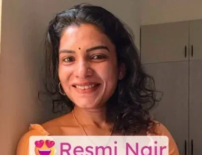 Resmi Nair Caught Her Fan Watching Her Nude Videos and Started Making Out with Him Sex Video