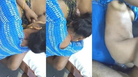 Leaked Desi Bhabhi Blowjob Video Sloppy Deepthroat Close Up