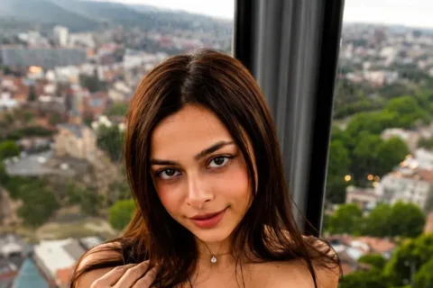 Hottie Insta Babe Ashwitha Outdoor Tease In See Through Lingerie Revealing Her Big Boobs And Pussy