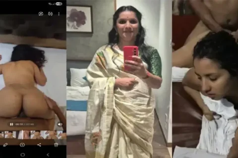 Desi auntys private room XXX romance with hot Tamil milf Sex Video