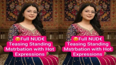 Desi GF gets Horny Long Distance Boyfriend Full Nude Teasing Standing Mstrbation