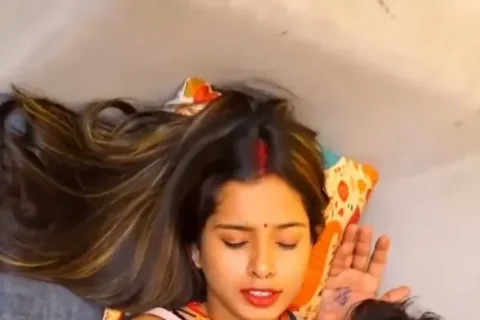 Cheating Boyfriend Fucks Hot Girl On Couch While Her Desi Girlfriend Sleeping In Bedroom
