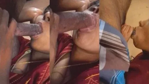 Horny Desi Village Wife Giving Sloppy Blowjob to Devar Leaked MMS