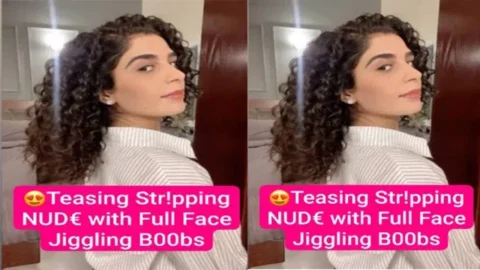 Beautiful NRI Girl Latest Most Exclusive Viral Video Teasing Stripping Nude with Full Face Jiggling Boobs