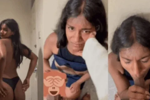 Sexy Brown Bengali Babe Sends Hot Strip Video Then Sucks Dick Banana Like A Wild Slut