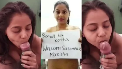 Desi Bhabhi Shows Tight Asshole Then Licks and Sucks Dick
