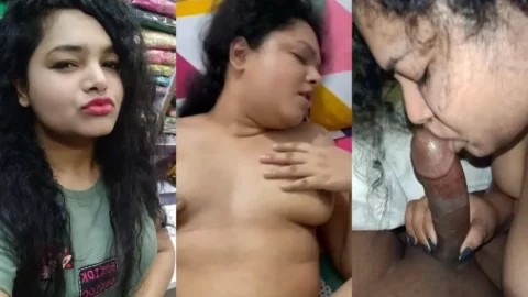 Horny Indian Wife with a Big Ass Rides Cock and Gives a Sloppy Blowjob