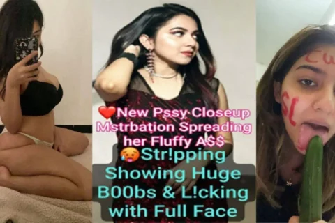 Sambhavna Beautiful Busty Insta Influencer Snapchat Pussy Closeup Masturbation