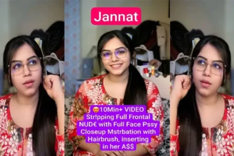 Jannat Beautiful Model Latest Premium Live Stripping