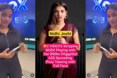 Nidhi Joshi Famous Insta Influencer Paid App Exclusive Stripping Nude Playing Sex Video XXX
