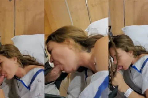 Doctor Affair Patient Blowjob in Hospital Bed