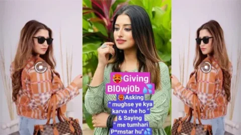Pura Muh me Le Liya Cute Girl Giving Blowjob Mughse ye kya karva rhe ho