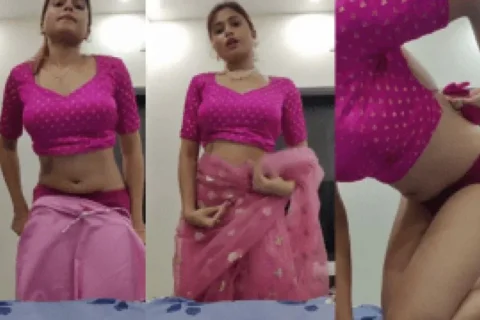 Slutty Influencer s Saree Nipple Finger Ecstasy 2