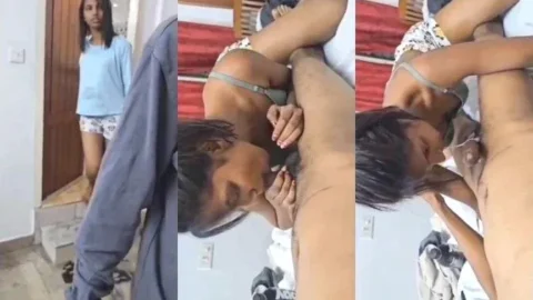 Leaked Desi Girlfriend Nude Blowjob POV After Romantic Kissing Session