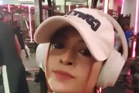 Fitness Influencer Sdas Shows Her Big Boobs Riding a Dildo Until She Cums Hard Sex Video