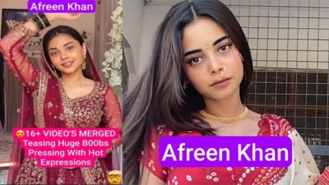 Afreen Khan Paid Subscription Teasing Huge Boobs Pressing With Hot Expressions