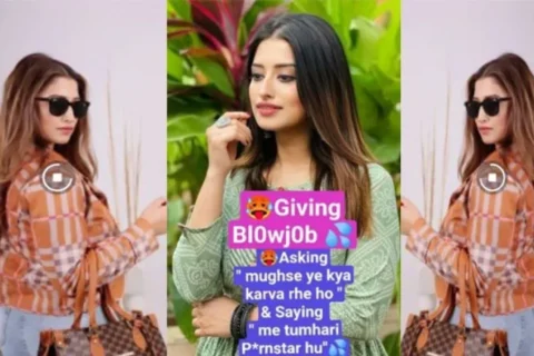 Cute Girl Giving Blowjob Tight Handjob asking Mughse ye kya karva rhe ho