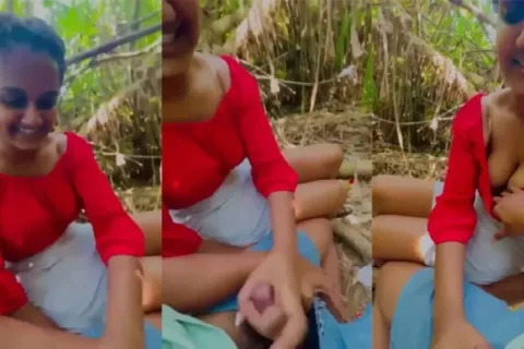 Cute Girl Giving Handjob outdoor Sex Video XXX