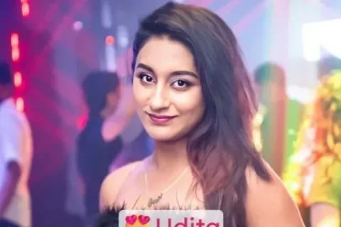 Sizzling Hot Insta Babe Udita Nude Video Transparent Green Lingerie Stripping Completely Topless, Boobs Out Sex Video